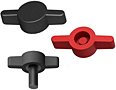 T0 T-Knob Press On Mini Group Black and Red